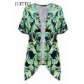 Tropische bedruckte gewebte Frauen Kimono Jacke